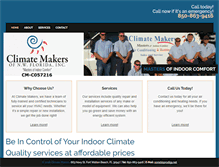 Tablet Screenshot of climatemakersnwfl.com
